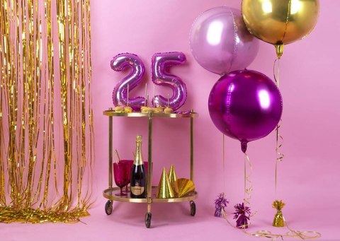 Balon foliowy Kula, 40cm, złota Partydeco Balon foliowy Kula, 40cm, złota Partydeco
