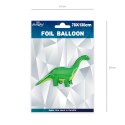 Balon foliowy brachiozaur, dinozaur 78cm x 130cm PartyPal