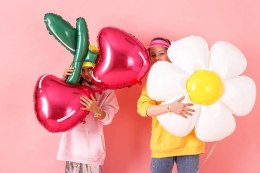 Balon foliowy kwiat Stokrotka, 80x71cm Partydeco