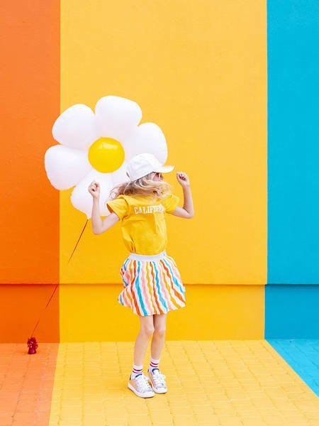 Balon foliowy kwiat Stokrotka, 80x71cm Partydeco Balon foliowy kwiat Stokrotka, 80x71cm Partydeco