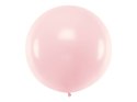 Balon okrągły, Pastel Pale Pink blady Róż, 60cm Partydeco