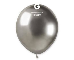 Balony AB50 Shiny Chrome małe Srebrne, 12cm, 100 szt. Gemar