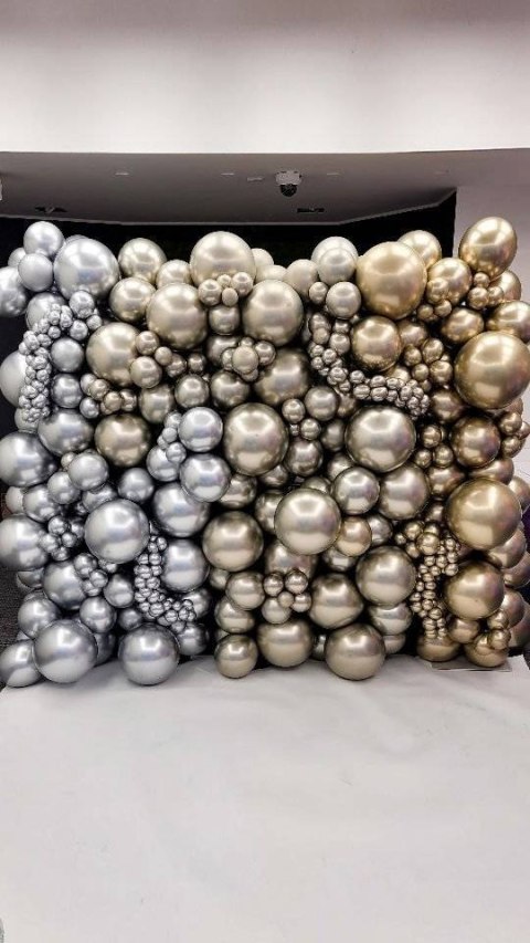 Balony AB50 Shiny Chrome małe Złote, 12cm, 100 szt. Gemar Balony AB50 Shiny Chrome małe Złote, 12cm, 100 szt. Gemar