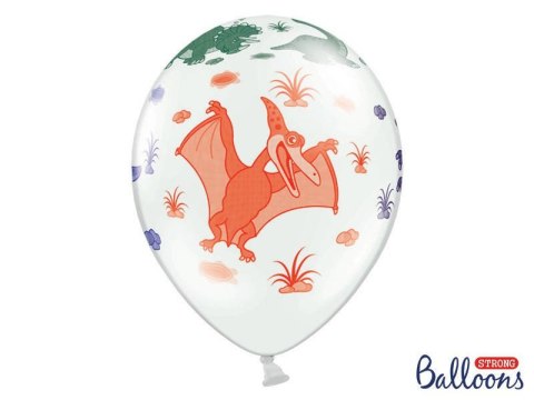 Balony Lateksowe, Dinozaury, 30 cm, (1 op. / 6 szt.) Partydeco Balony Lateksowe, Dinozaury, 30 cm, (1 op. / 6 szt.) Partydeco