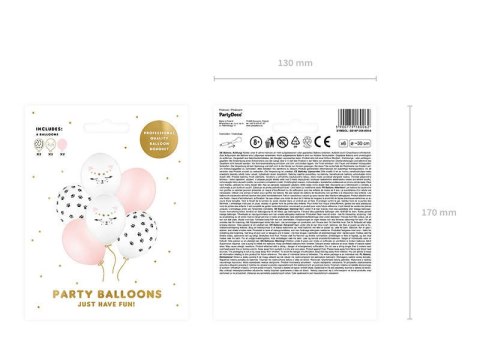 Balony lateksowe Kotek, mix, 30cm, 6 szt. Partydeco Balony lateksowe Kotek, mix, 30cm, 6 szt. Partydeco
