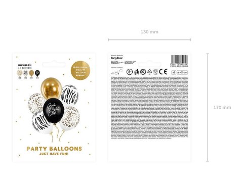 Balony lateksowe Panieński Girls Night Out, mix, 30cm, 6 szt. Partydeco Balony lateksowe Panieński Girls Night Out, mix, 30cm, 6 szt. Partydeco