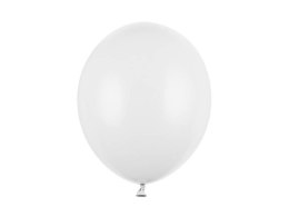 Balony lateksowe Strong, Białe, Pastel Pure White, 30cm, 50 szt. Partydeco