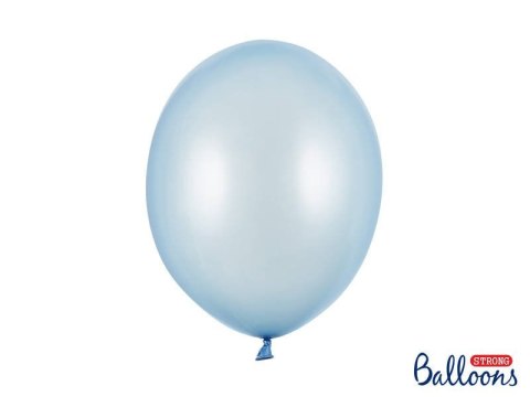 Balony lateksowe Strong, Błękitne, Metallic Baby Blue, 30cm, 10 szt. Partydeco Balony lateksowe Strong, Błękitne, Metallic Baby Blue, 30cm, 10 szt. Partydeco