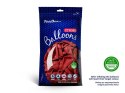 Balony lateksowe Strong, Czerwone, Pastel Poppy Red, 30cm, 100 szt. Partydeco