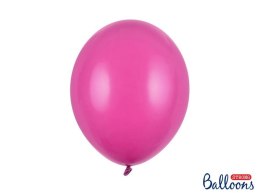 Balony lateksowe Strong, Fuksja, Pastel Hot Pink, 30cm, 100 szt. Partydeco