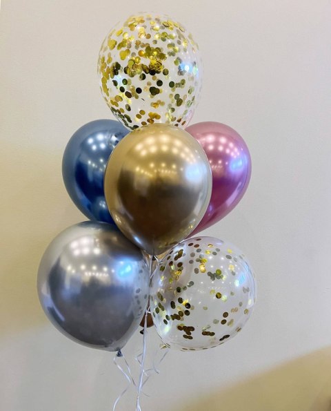 Balony lateksowe Złote, Decorator Satin Luxe Chrome 28cm, 50 szt. Amscan / Anagram Balony lateksowe Złote, Decorator Satin Luxe Chrome 28cm, 50 szt. Amscan / Anagram