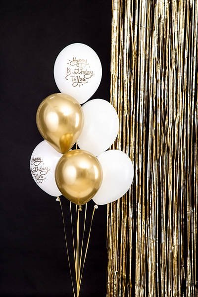 Balony urodzinowe Happy Birthday To You, mix, 30cm, 6 szt. Partydeco Balony urodzinowe Happy Birthday To You, mix, 30cm, 6 szt. Partydeco