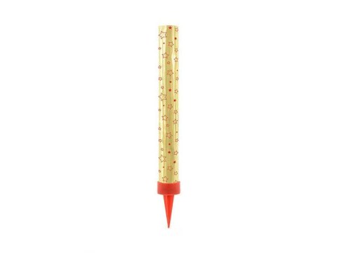 Fontanny na tort, złoty, 12cm, 12 szt. Partydeco Fontanny na tort, złoty, 12cm, 12 szt. Partydeco