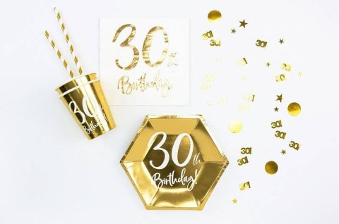 Konfetti metalizowane złote, liczba 30, 15g Partydeco Konfetti metalizowane złote, liczba 30, 15g Partydeco