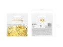 Konfetti metalizowane złote, liczba 60, 15g Partydeco