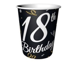 Kubeczki papierowe B&C 18 Birthday, 18 urodziny, 6 szt. Godan