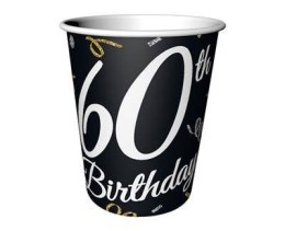 Kubeczki papierowe B&C 60 Birthday, 60 urodziny, 6 szt. Godan
