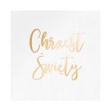 Serwetki Chrzest Święty, białe 33x33cm, 10 szt. PartyPal