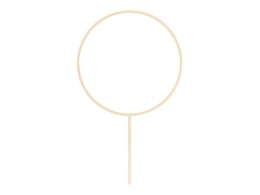 Topper drewniany Obręcz, 24,5 cm Partydeco