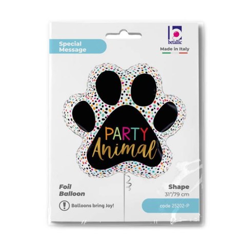 Balon Foliowy - Party animals, łapa 79cm Grabo Balon Foliowy - Party animals, łapa 79cm Grabo