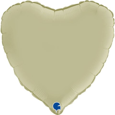 Balon Foliowy - Satynowe oliwkowe serce 46 cm, Grabo Grabo Balon Foliowy - Satynowe oliwkowe serce 46 cm, Grabo Grabo