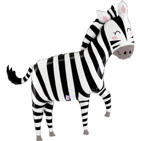 Balon Foliowy Zebra, dżungla Safari 127cm Grabo Balon Foliowy Zebra, dżungla Safari 127cm Grabo