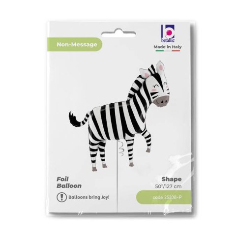 Balon Foliowy Zebra, dżungla Safari 127cm Grabo Balon Foliowy Zebra, dżungla Safari 127cm Grabo