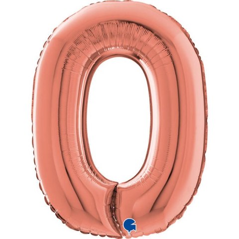 Balon foliowy Cyfra 0 Rose Gold - 66 cm Grabo Grabo Balon foliowy Cyfra 0 Rose Gold - 66 cm Grabo Grabo