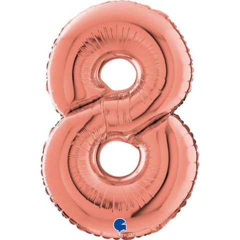 Balon foliowy Cyfra 8 Rose Gold - 66 cm Grabo Grabo Balon foliowy Cyfra 8 Rose Gold - 66 cm Grabo Grabo
