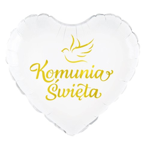 Balon foliowy Komunia Święta, gołąbek 45 cm PartyPal Balon foliowy Komunia Święta, gołąbek 45 cm PartyPal