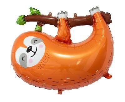 Balon foliowy Leniwiec brązowy, 68x55 cm Godan Balon foliowy Leniwiec brązowy, 68x55 cm Godan