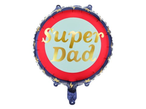 Balon foliowy Super Dad, dzień ojca 45 cm Partydeco Balon foliowy Super Dad, dzień ojca 45 cm Partydeco