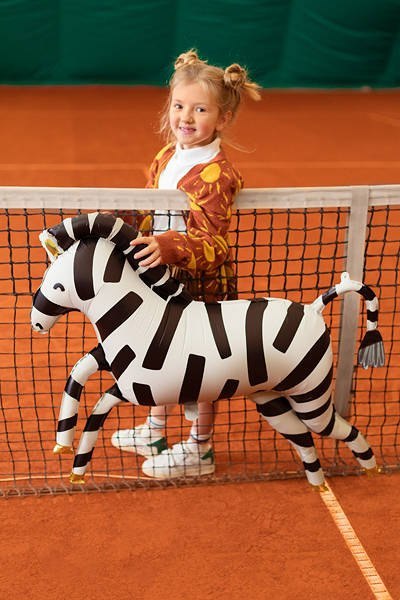 Balon foliowy Zebra, 115x85 cm, mix Partydeco Balon foliowy Zebra, 115x85 cm, mix Partydeco