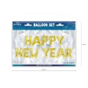 Balon foliowy napis Happy New Year złoty PartyPal