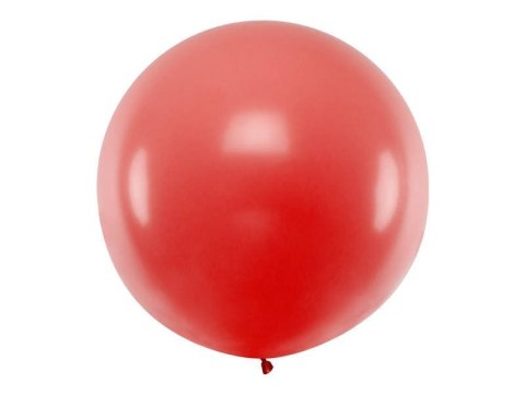Balon lateksowy Gigant, Czerwony, Pastel Red, 1m, 1 szt. Partydeco Balon lateksowy Gigant, Czerwony, Pastel Red, 1m, 1 szt. Partydeco