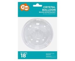 Balon przezroczysty, okrągły kryształowy bobo, 18 cali Godan