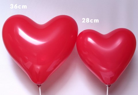 Balony Lateksowe Serca Pastel czerwone 28cm, 50 szt. Flowballoons Balony Lateksowe Serca Pastel czerwone 28cm, 50 szt. Flowballoons