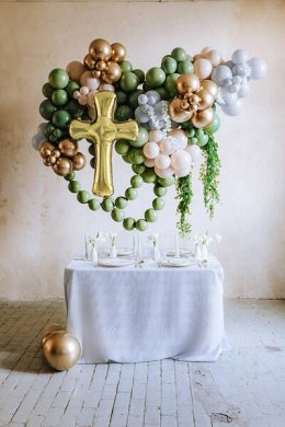Balony Pastelowe Rosemary Green oliwkowe 30cm, 50 szt Belbal