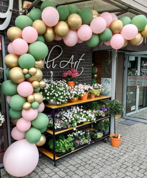 Balony Pastelowe Rosemary Green oliwkowe 30cm, 50 szt Belbal Balony Pastelowe Rosemary Green oliwkowe 30cm, 50 szt Belbal