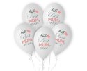 Balony lateksowe Best Mum Ever 30cm, 5 szt. Godan