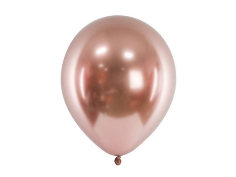 Balony lateksowe Glossy, Chrome, Różowe Złoto, Rose Gold, 30cm, 10 szt. Partydeco Balony lateksowe Glossy, Chrome, Różowe Złoto, Rose Gold, 30cm, 10 szt. Partydeco