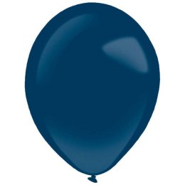 Balony lateksowe Granatowe, Decorator Metallic Navy Flag Blue, 28cm, 50 szt. Amscan / Anagram