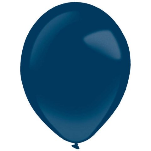 Balony lateksowe Granatowe, Decorator Metallic Navy Flag Blue, 28cm, 50 szt. Amscan / Anagram Balony lateksowe Granatowe, Decorator Metallic Navy Flag Blue, 28cm, 50 szt. Amscan / Anagram