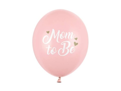 Balony lateksowe Mom to be, pastelowy różowy 30cm, 50 sztuk Partydeco Balony lateksowe Mom to be, pastelowy różowy 30cm, 50 sztuk Partydeco