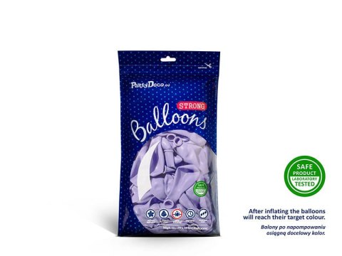 Balony lateksowe Strong, Liliowy, Pastel Light Lilac, 12cm, 100 szt. Partydeco Balony lateksowe Strong, Liliowy, Pastel Light Lilac, 12cm, 100 szt. Partydeco