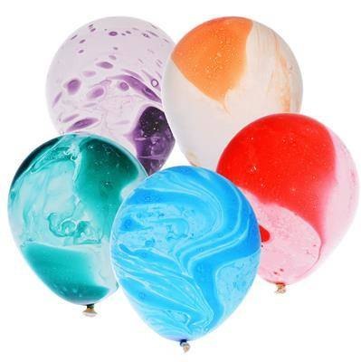 Balony lateksowe marmurkowe, mix 30 cm 5 sztuk Arpex Balony lateksowe marmurkowe, mix 30 cm 5 sztuk Arpex