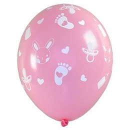 Balony lateksowe na Baby Shower dla dziewczynki 28cm, 5 szt. Arpex