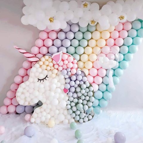 Girlanda balonowa macaron, zestaw pastelowy tęczowy, 78 balonów Flowballoons Girlanda balonowa macaron, zestaw pastelowy tęczowy, 78 balonów Flowballoons
