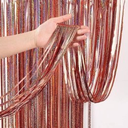 Kurtyna holograficzna rose gold 100x200 cm Jixstar