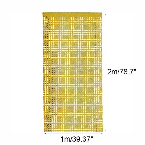 Kurtyna panelowa 200x100 cm błyszcząca złota Jixstar Kurtyna panelowa 200x100 cm błyszcząca złota Jixstar